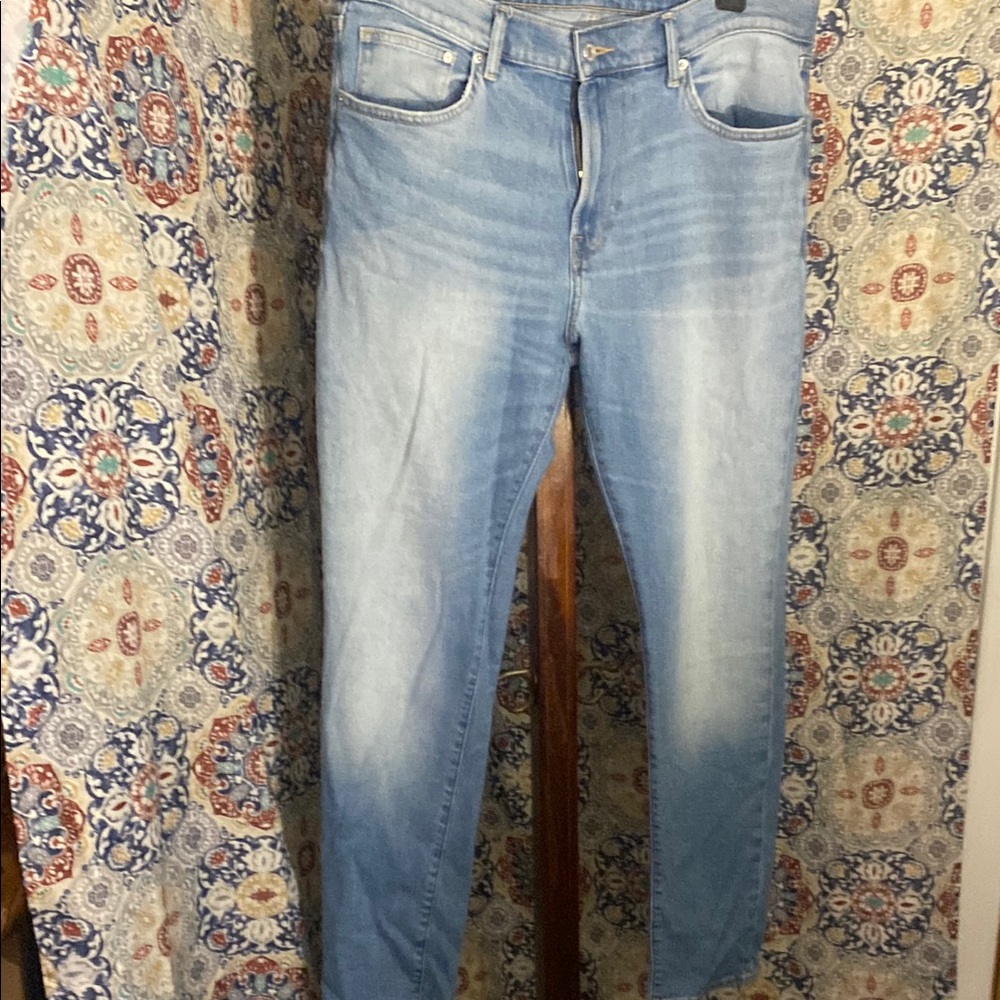 H&M Blue Slim Fit Jeans with Faded Wash